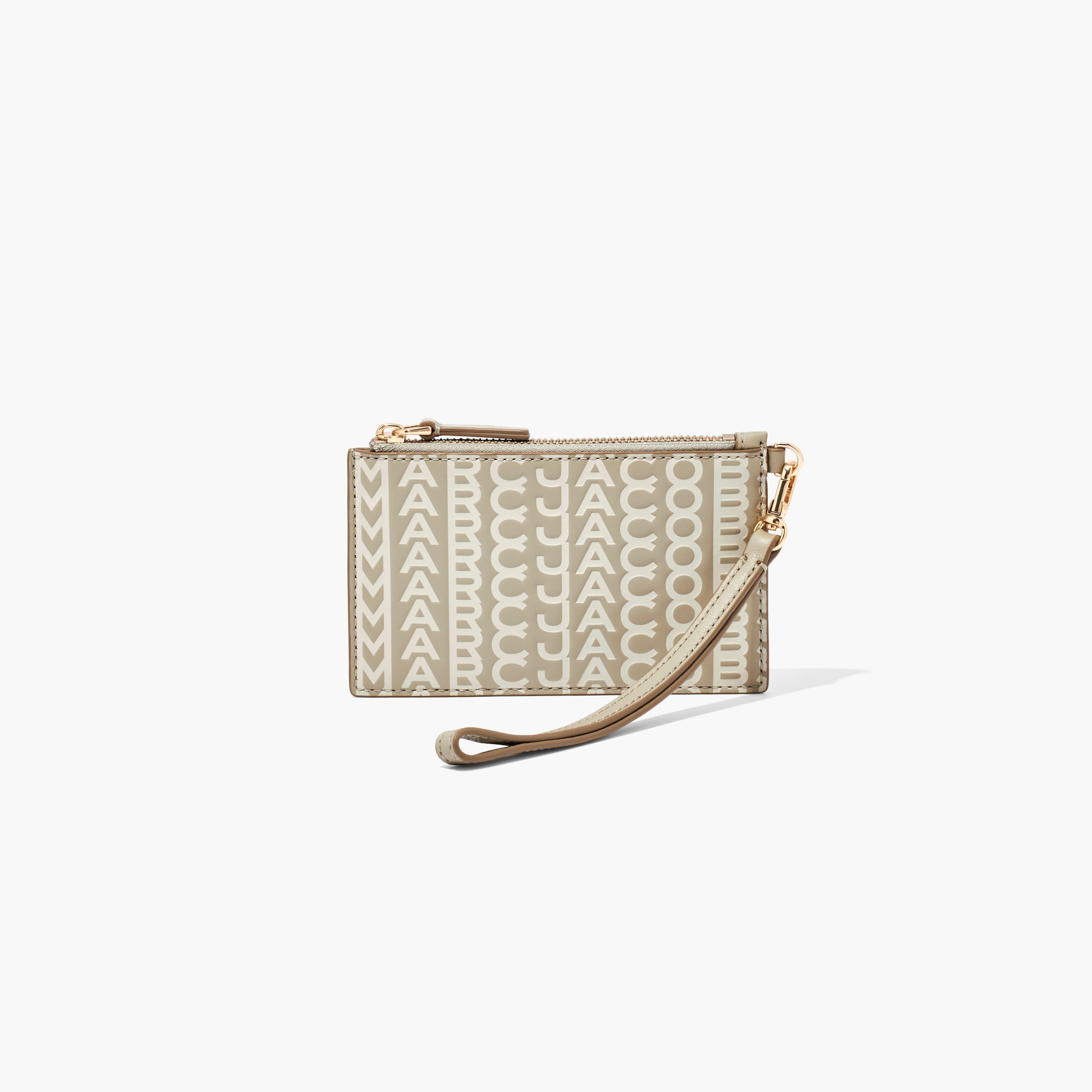 THE MONOGRAM LEATHER TOP ZIP WRISTLET - 1