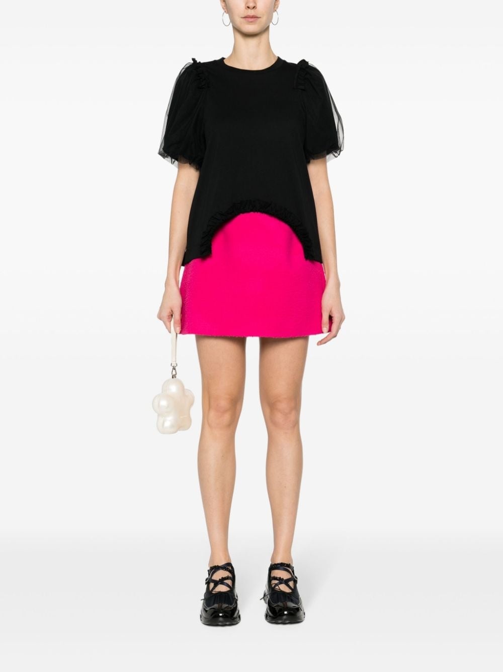 A-line virgin wool mini skirt - 2