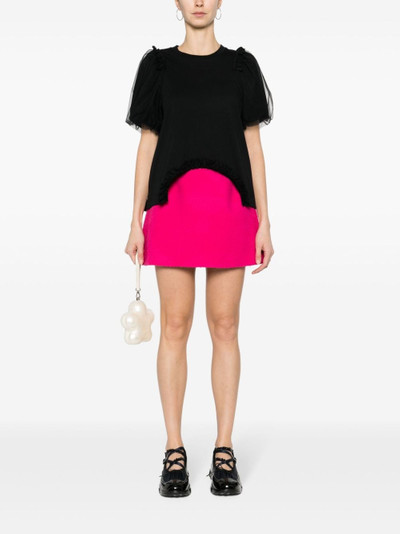 REDValentino A-line virgin wool mini skirt outlook