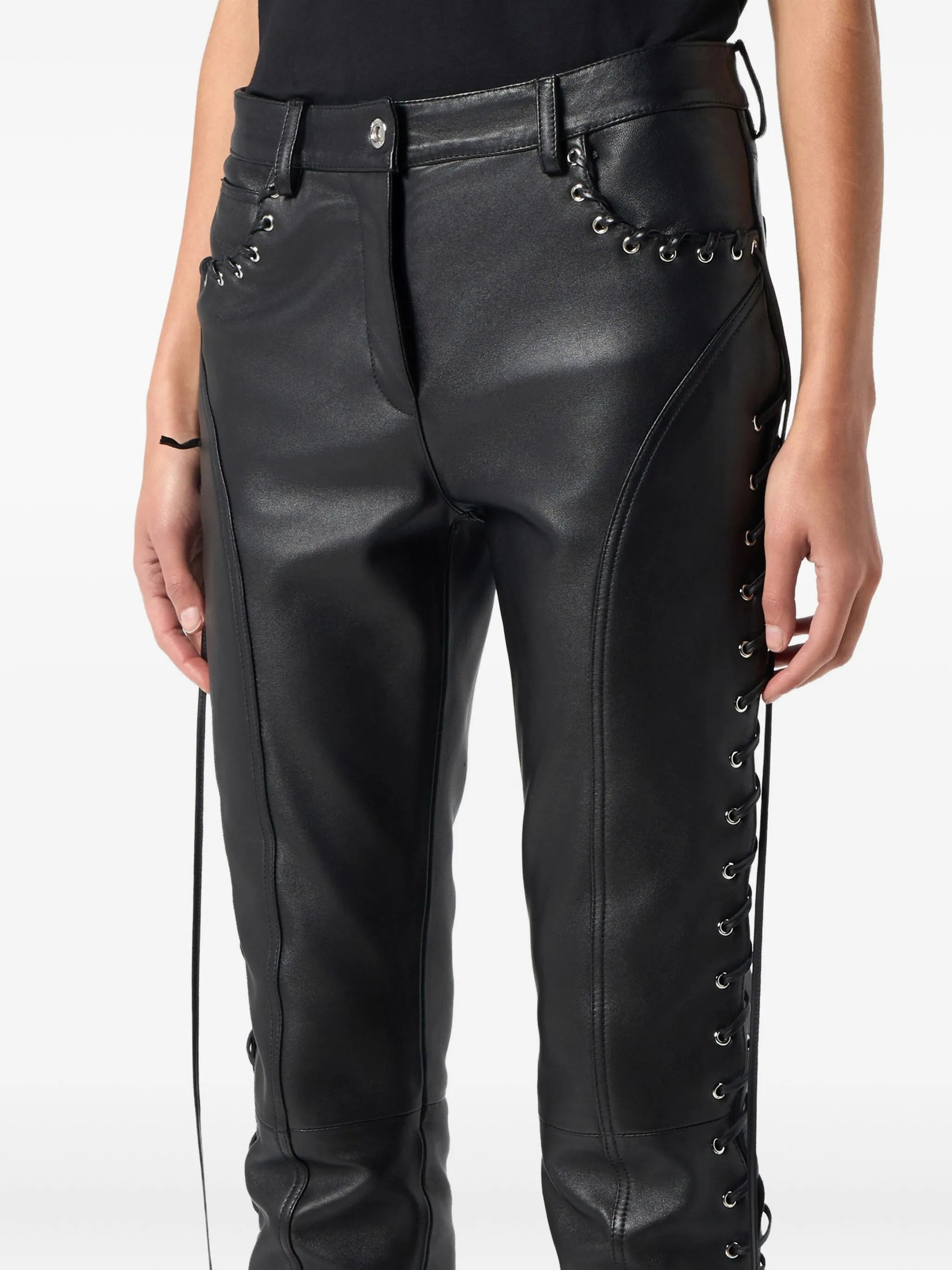 Blumarine Lace-up Trousers - 2
