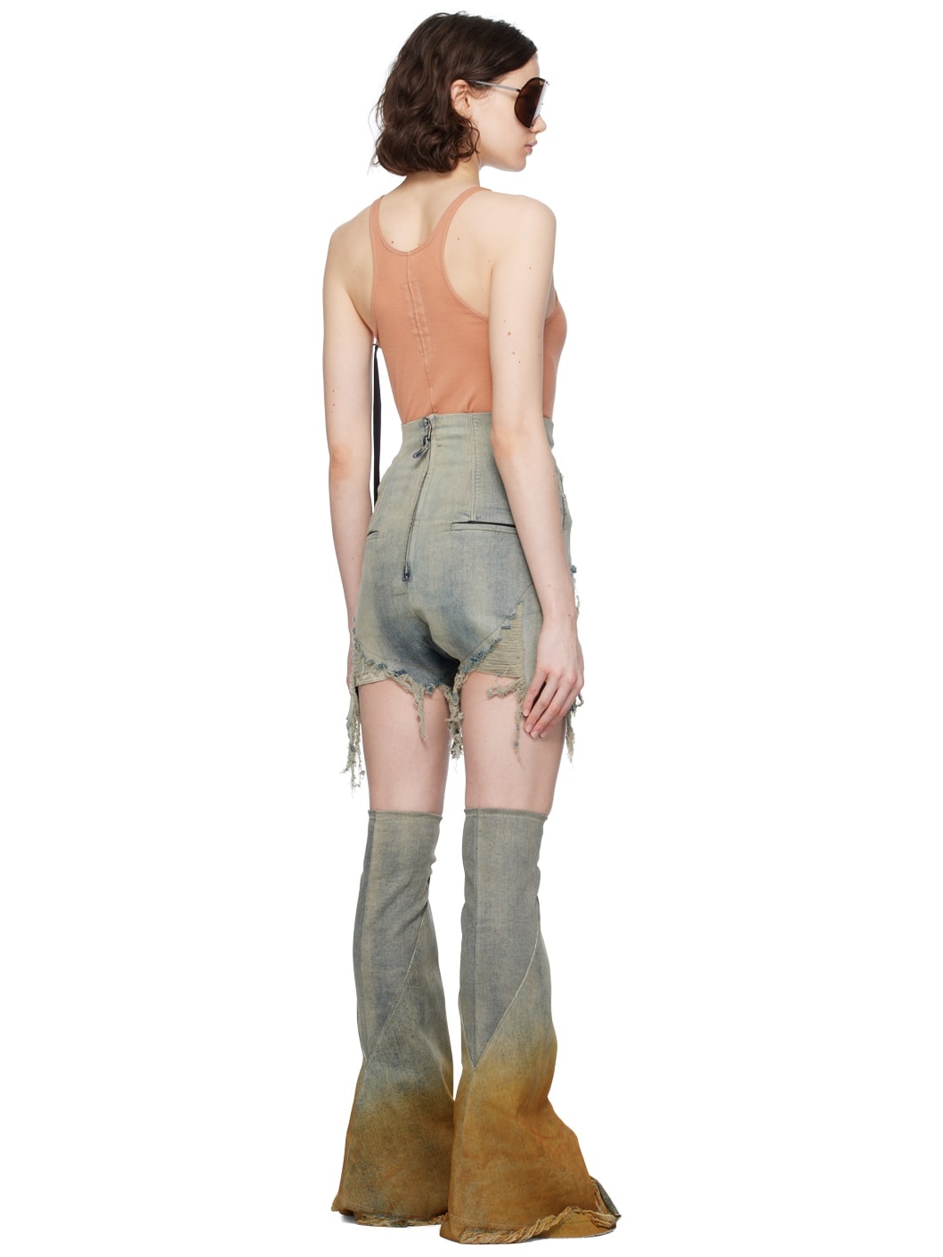 Blue Dirt Cutoffs Denim Shorts - 3