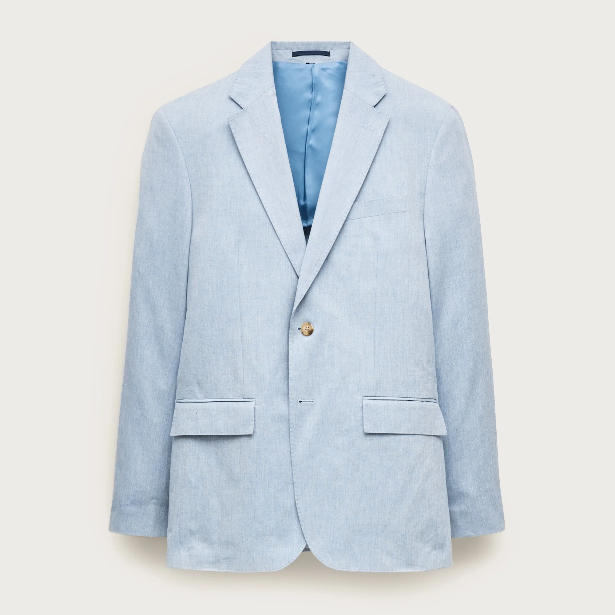 Crosby Classic-fit suit jacket in Baird McNutt Irish cotton-linen blend - 1