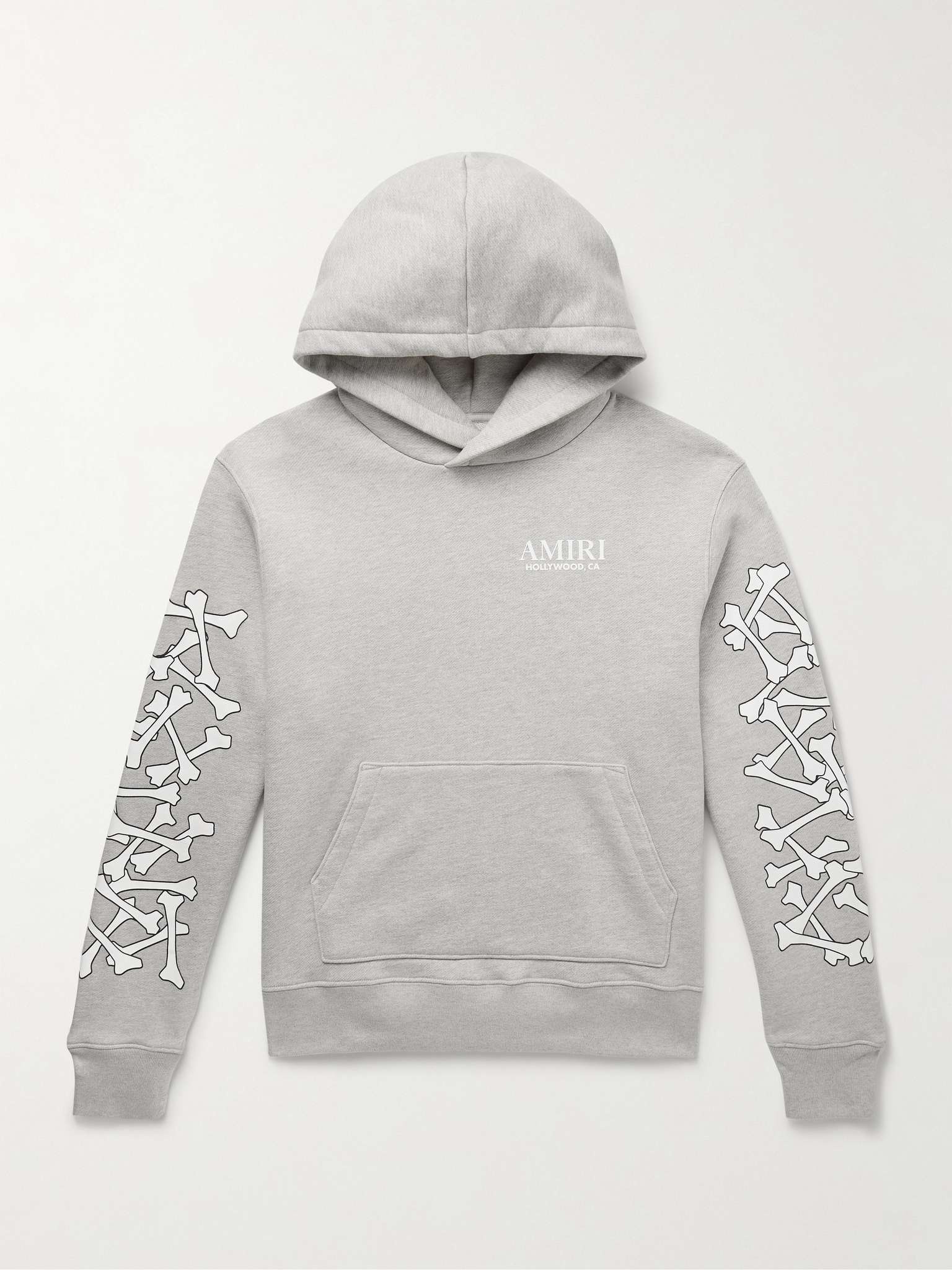 Bones Stacked Logo-Appliquéd Printed Cotton-Jersey Hoodie - 1