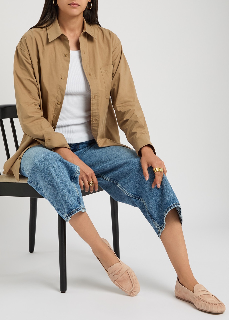Stuart Weitzman Brooks Suede Loafers - 5