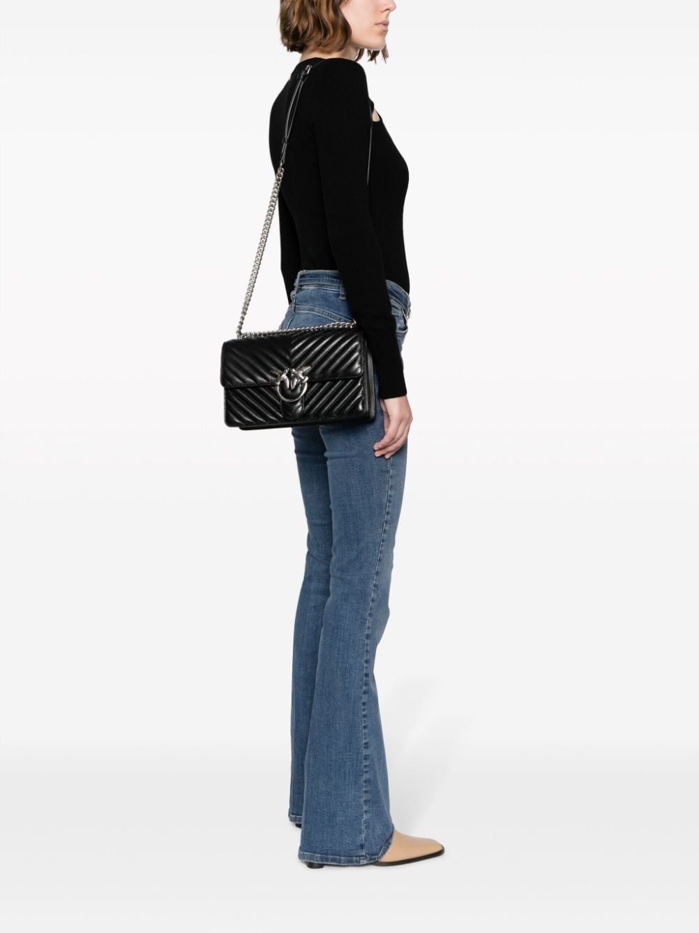 Love Bird quilted shoulder bag - 2