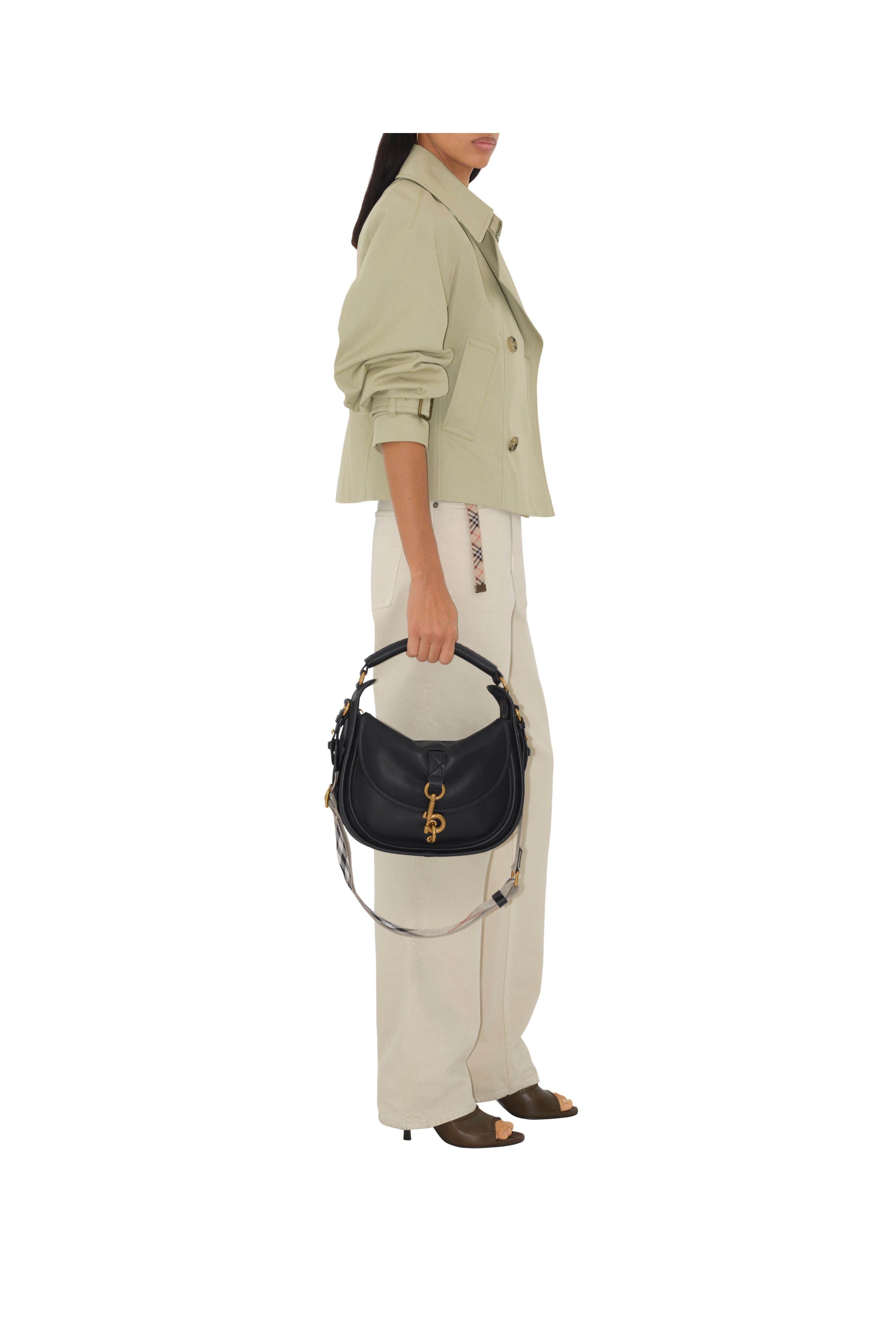 burberry Small B Clip Messenger Bag in Black at Nordstrom - 2