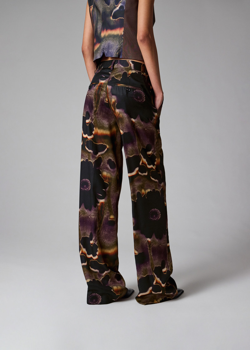 Women's 'Field Flowers' Wide-Leg Trousers 8