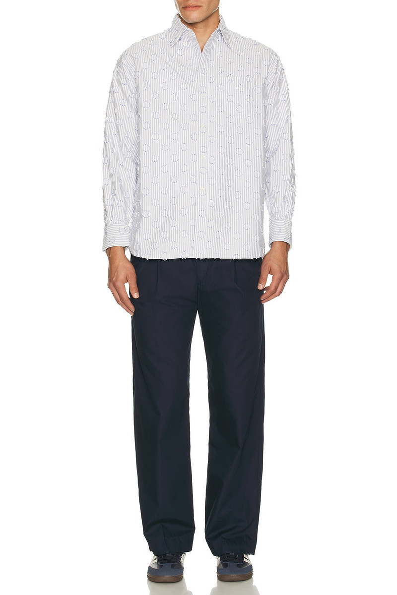 BEAMS PLUS B.D. Classic-Fit Burnout Dot Candy Stripe outlook