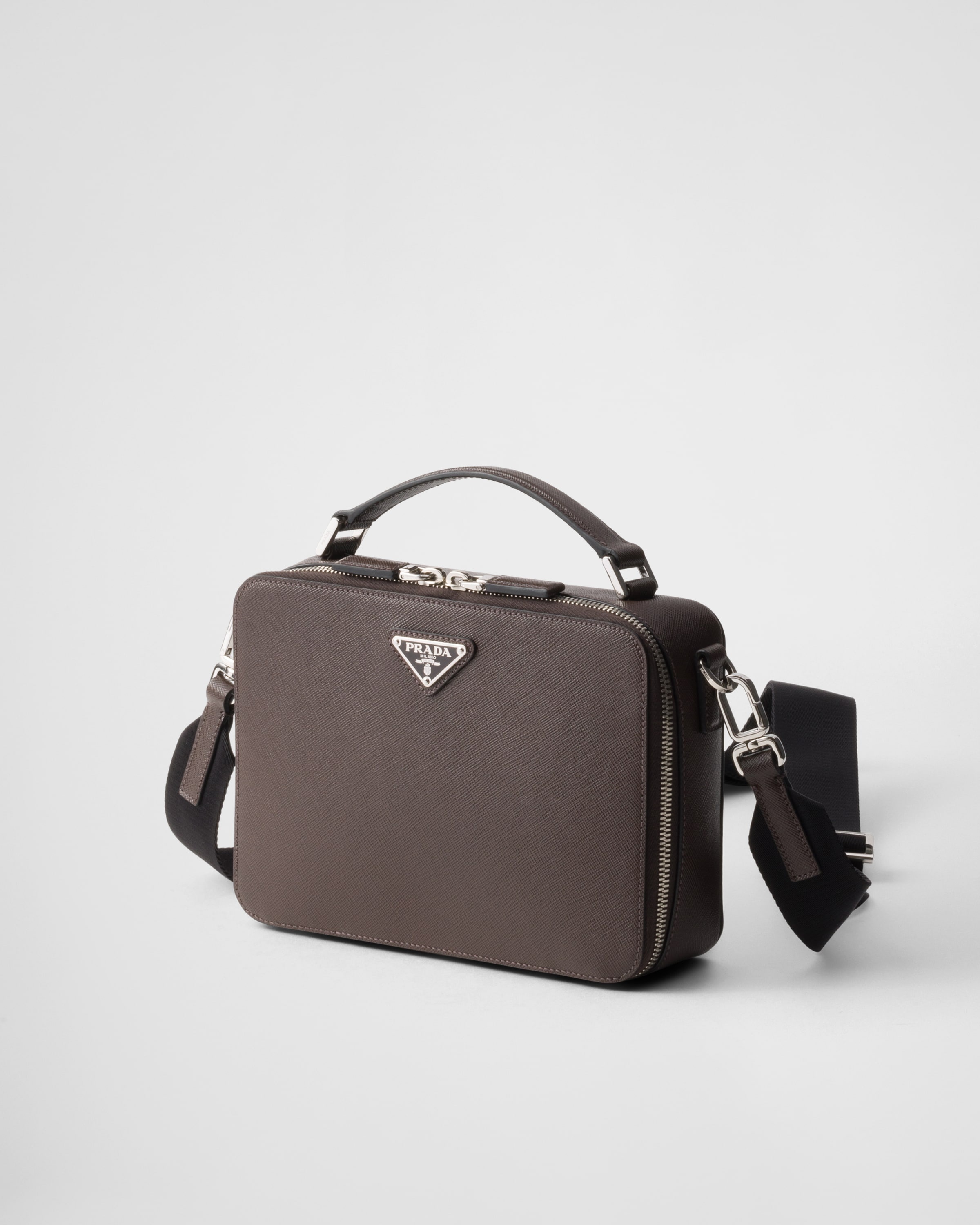 Medium Prada Brique Saffiano leather bag - 3