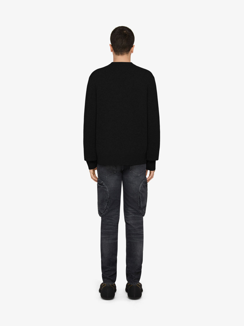 GIVENCHY COLLEGE SWEATER IN WOOL AND CASHMERE 4