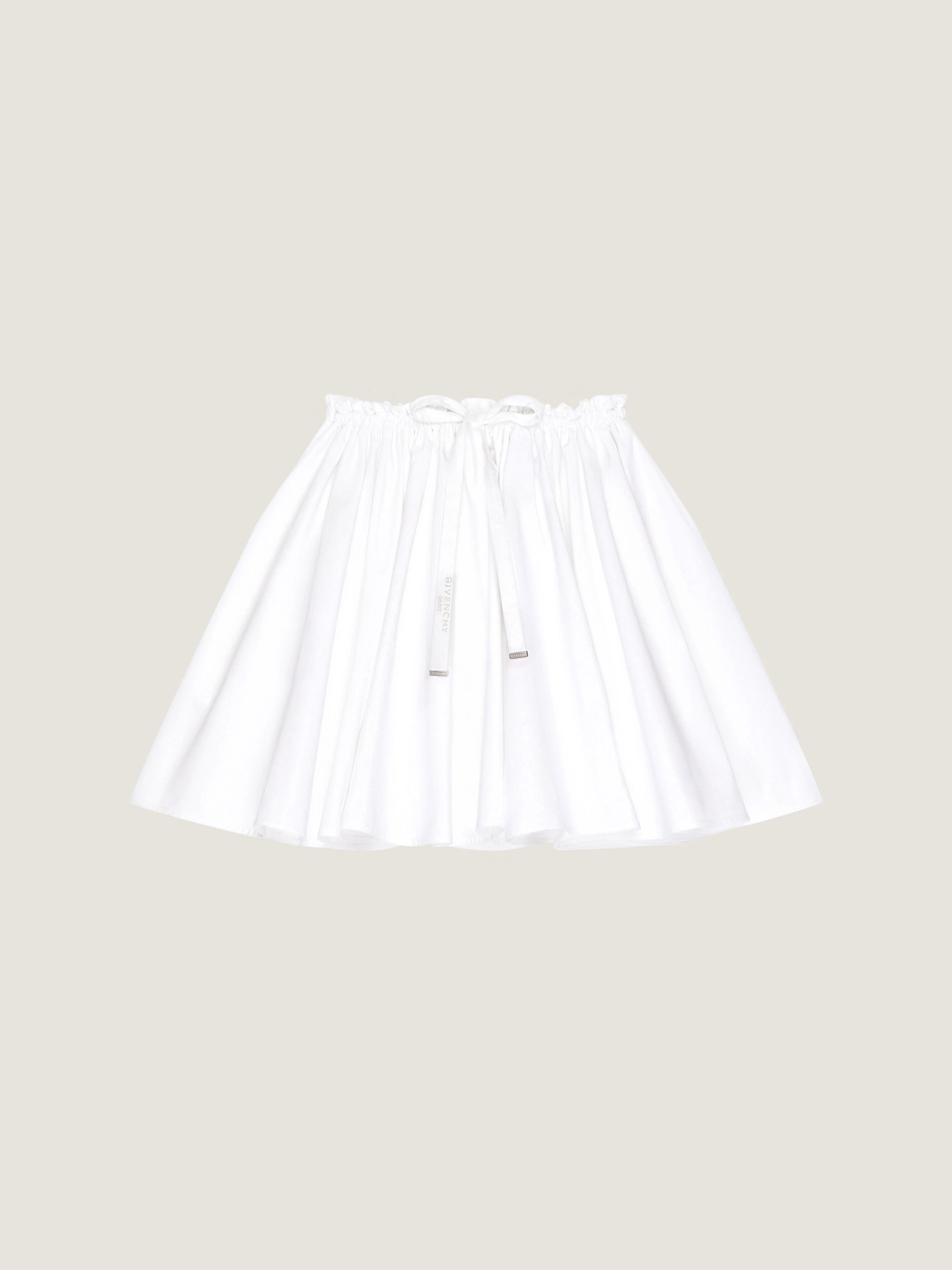 MINI PLEATED SKIRT IN POPLIN - 1