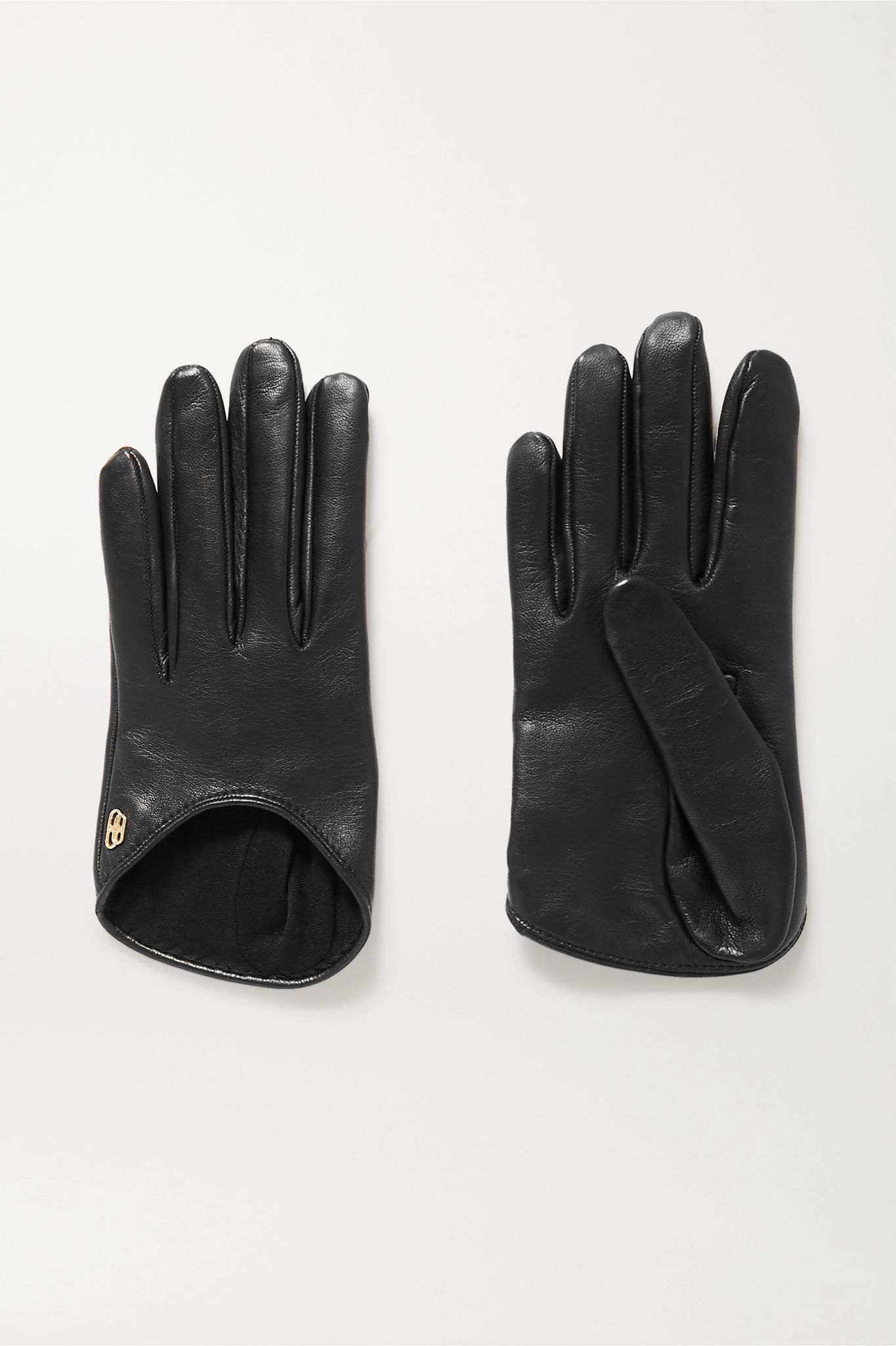 Embellished leather gloves - 1