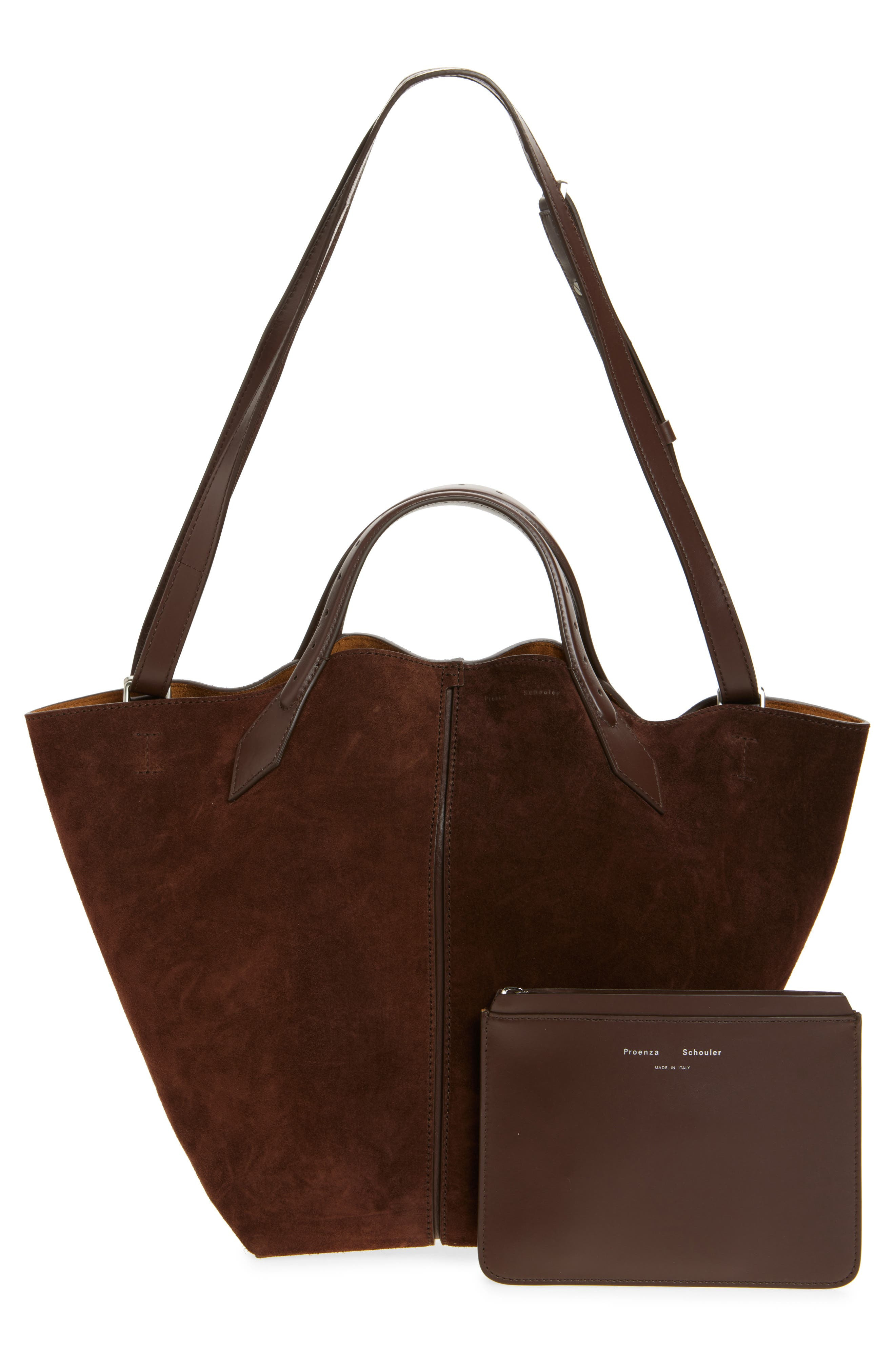 Proenza Schouler Large Chelsea Suede Tote in Chocolate at Nordstrom - 3