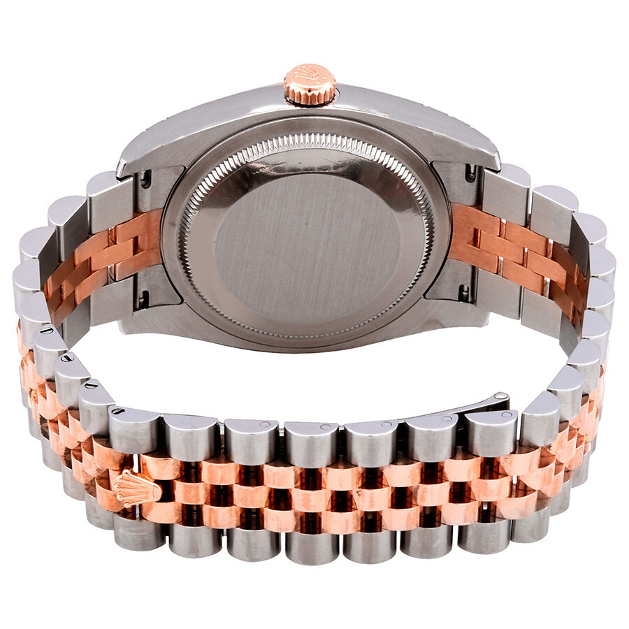 Rolex Oyster Perpetual Datejust 36 White Dial Stainless Steel and 18K Everose Gold Jubilee Bracelet  - 3