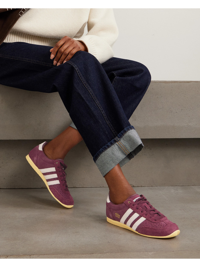 adidas Originals Japan Leather-trimmed Suede Sneakers outlook