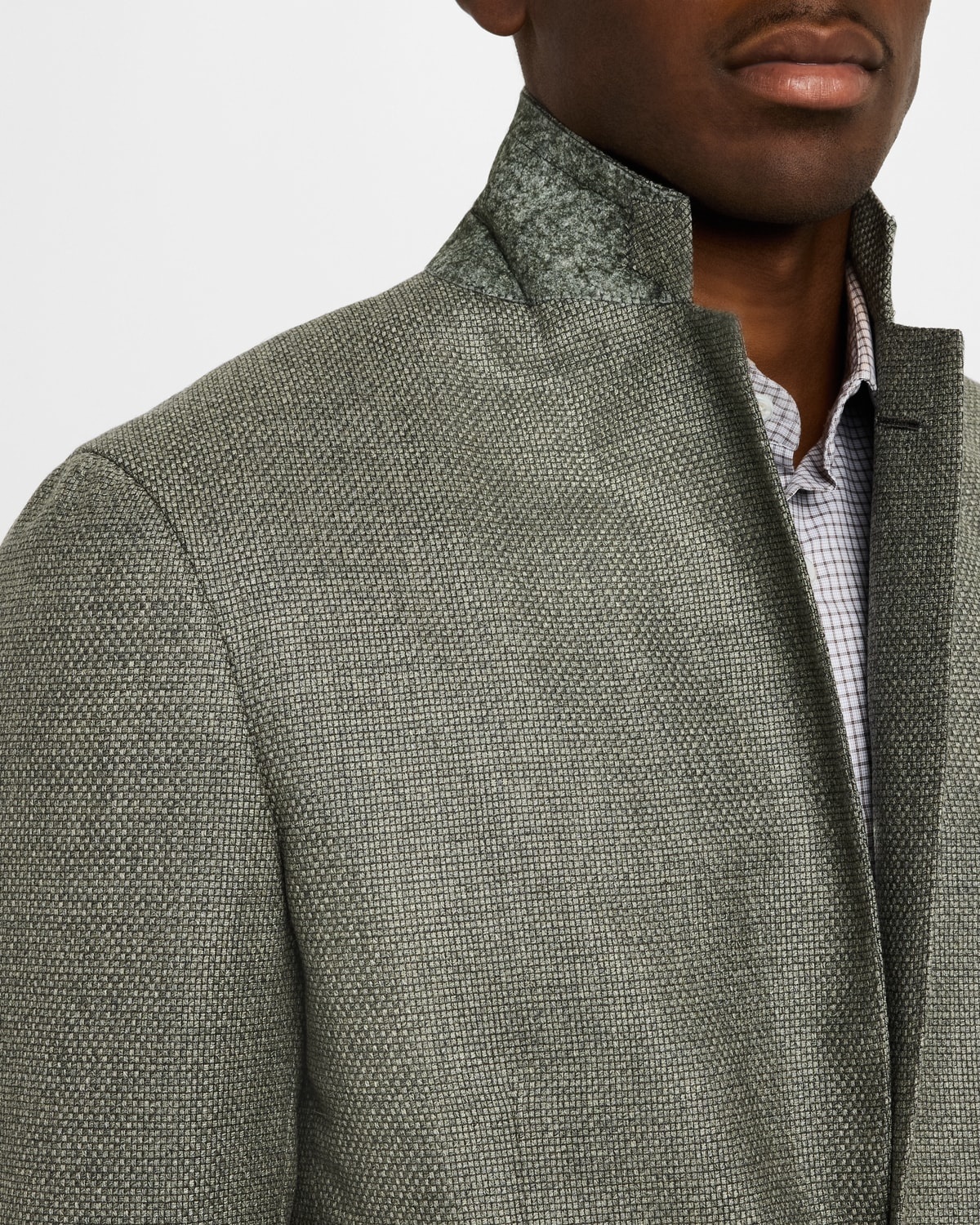 Men's Textured Wool-Cashmere Blazer - 7