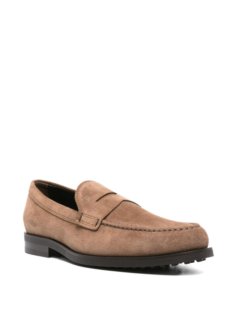 Tod's penny suede loafers outlook
