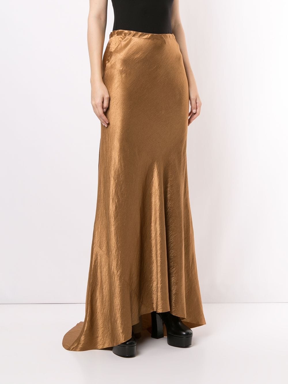 metallic maxi skirt - 3