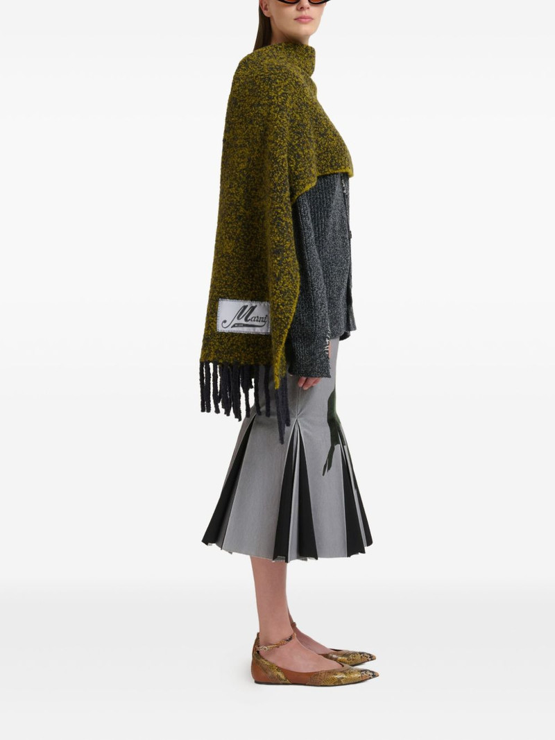 Marni V-neck logo-embroidered cardigan outlook