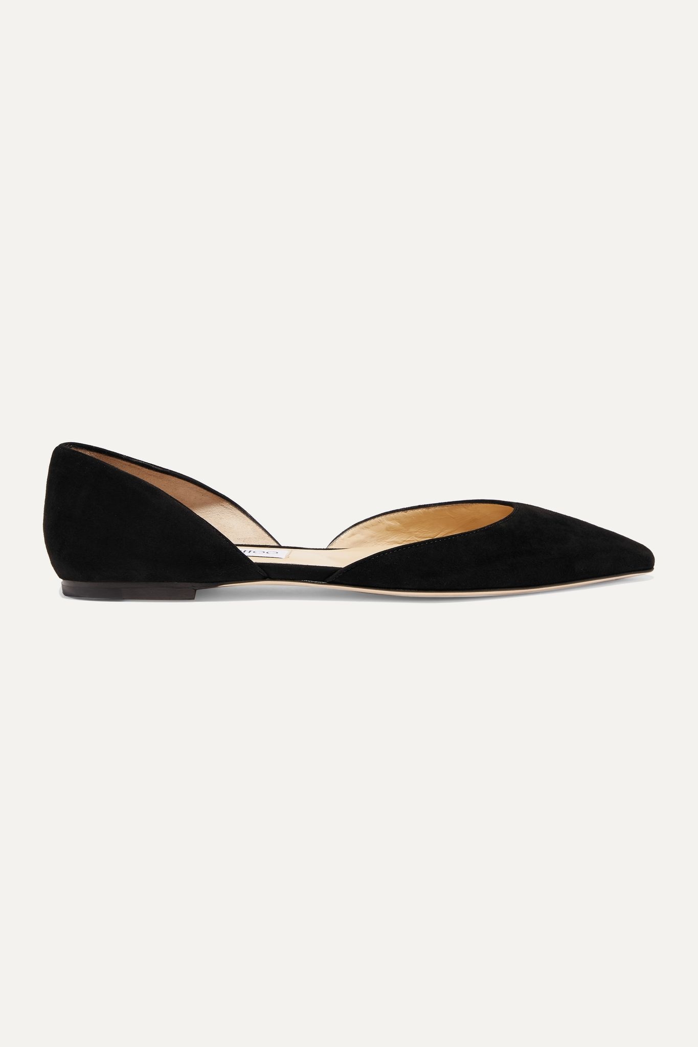 Esther suede point-toe flats - 1