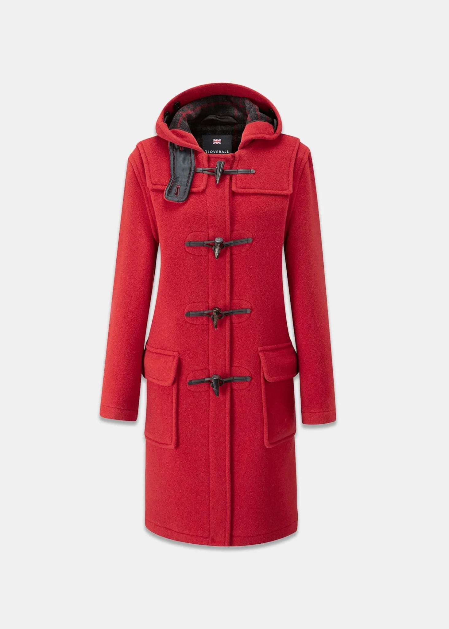 Women's Freda Duffle Coat FC Red - 1