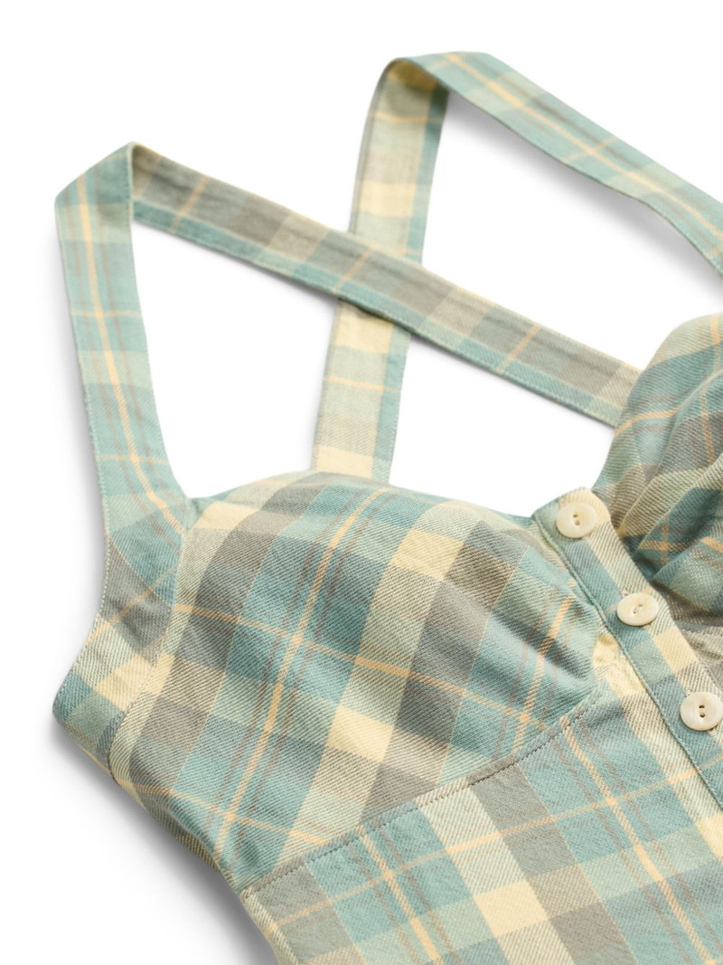 plaid buttoned top 3