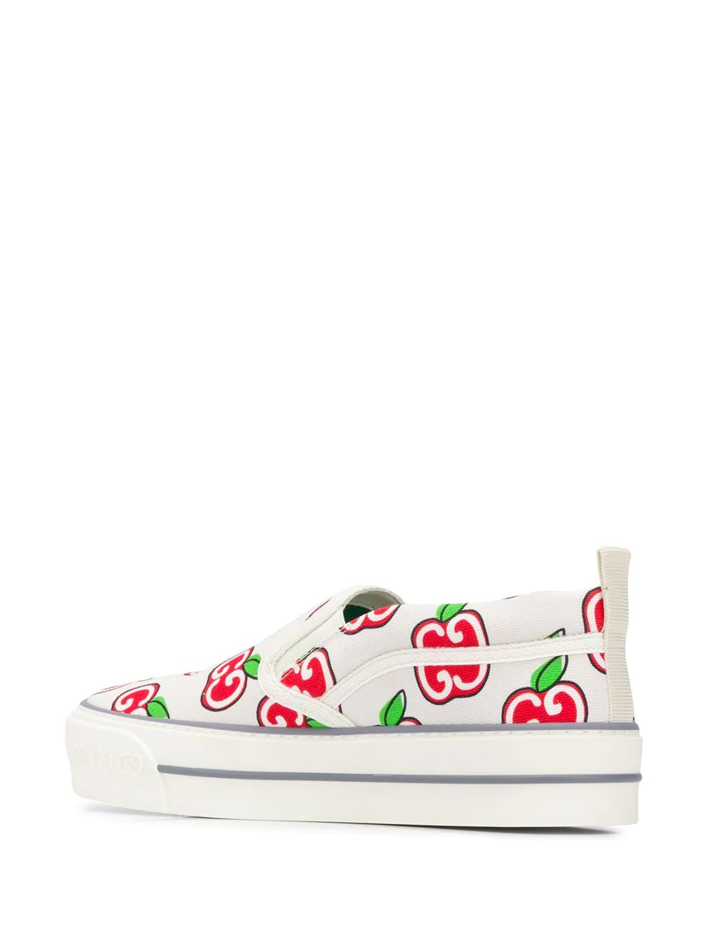 GG apple print slip-on sneakers - 3