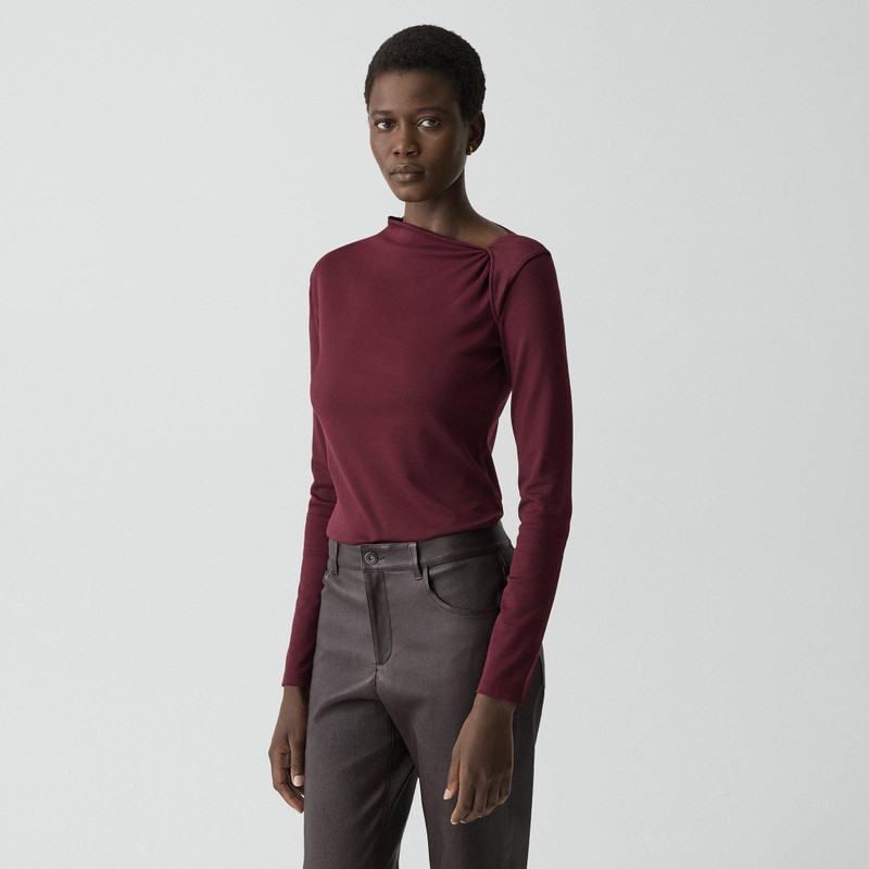 Twist Neck Top in Cotton Jersey 3
