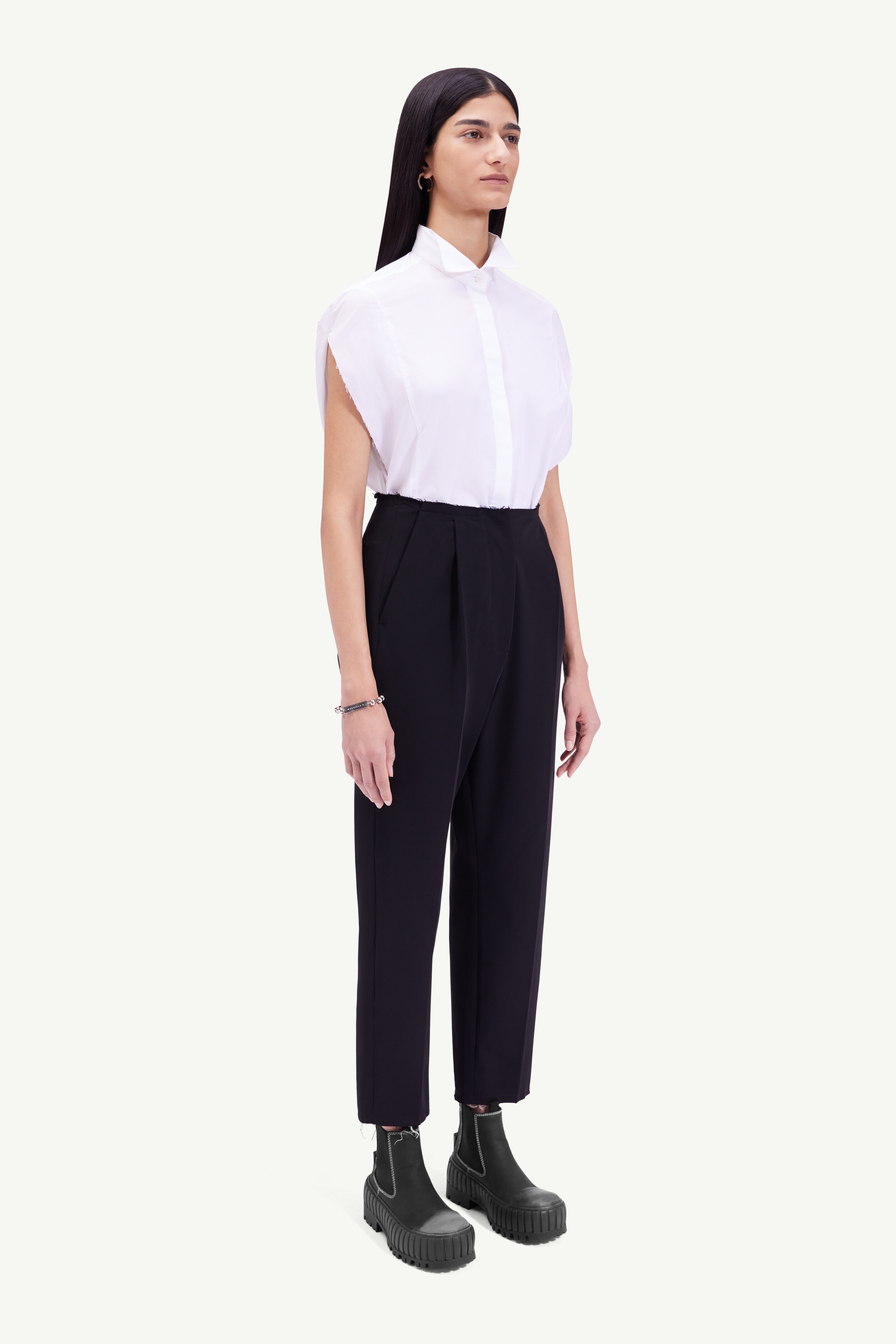 Raw edge trousers - 3