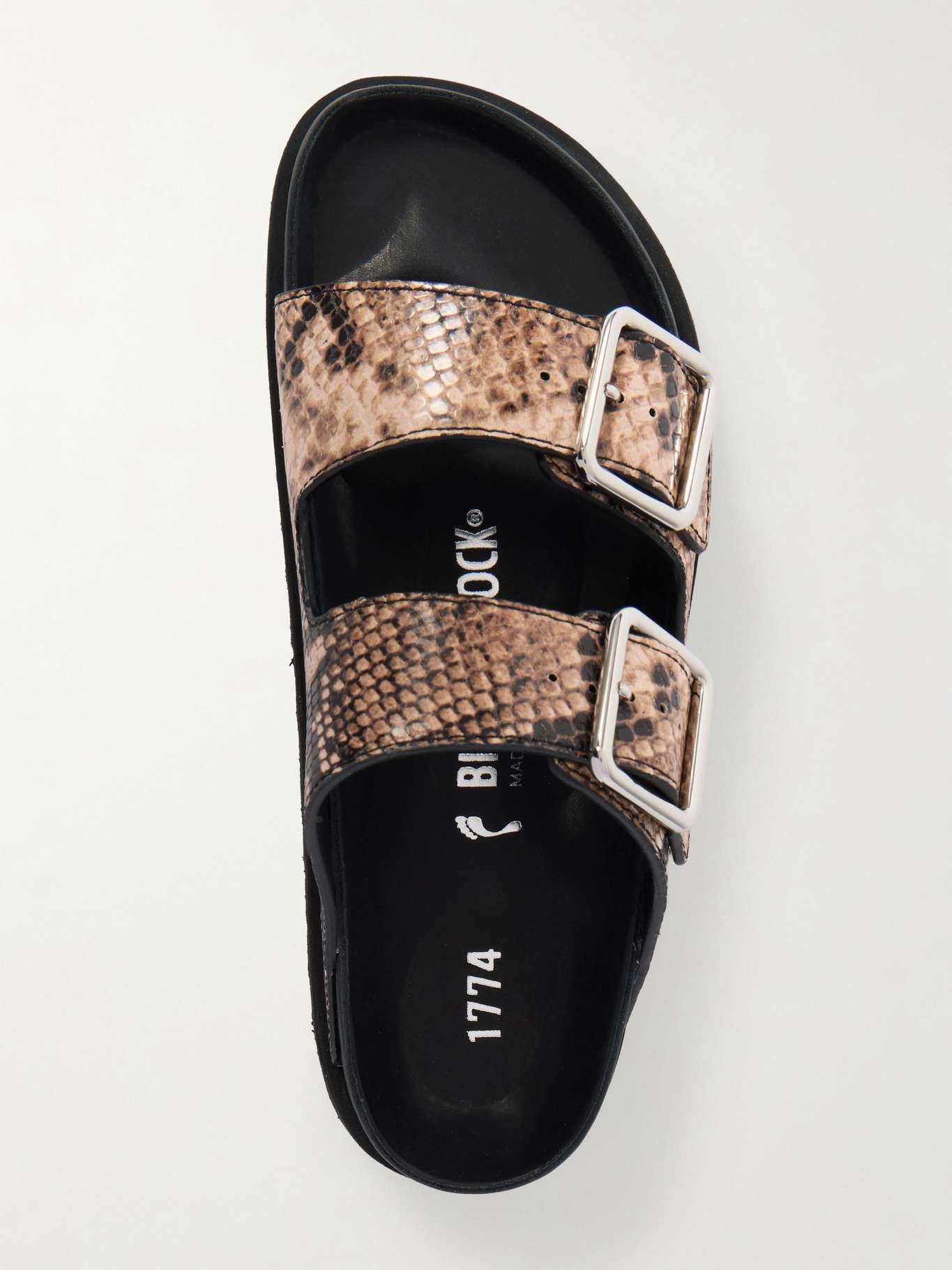 Arizona snake-effect leather sandals Snake print - 5