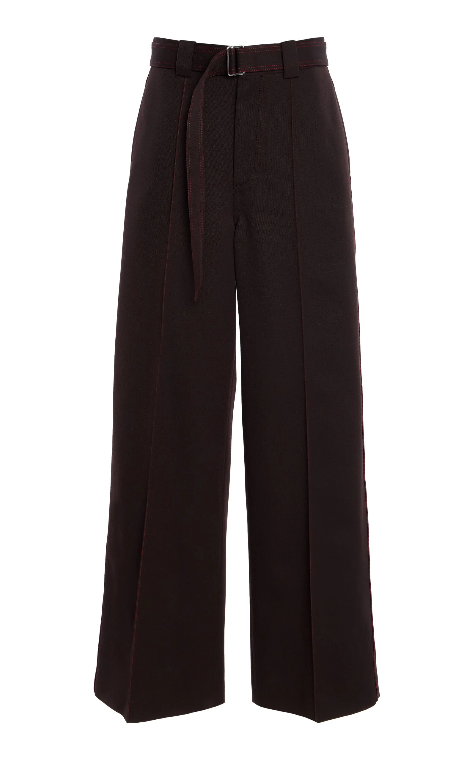 Wool Wide-Leg Pants brown - 1