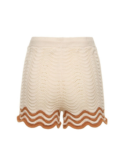 Zimmermann Junie textured cotton knit shorts outlook