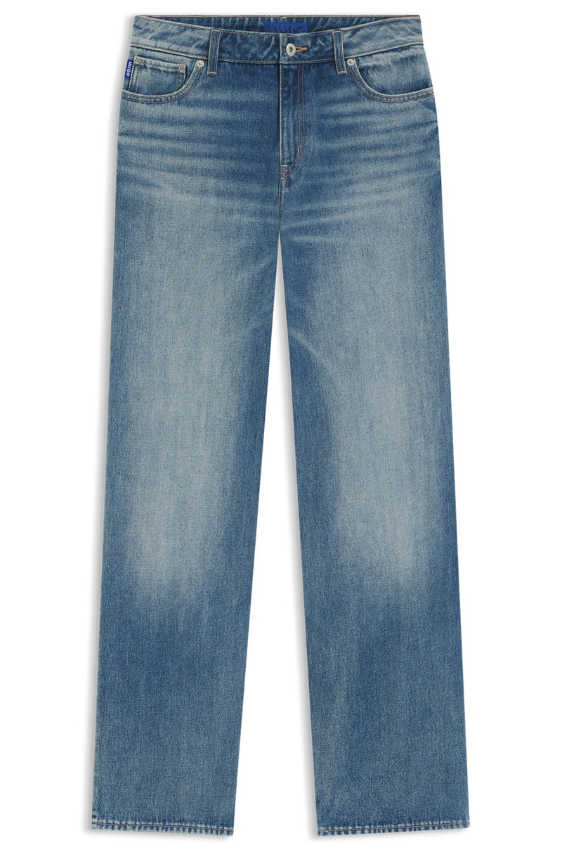 BAGGY-FIT JEANS IN BLUE RIGID DENIM 1