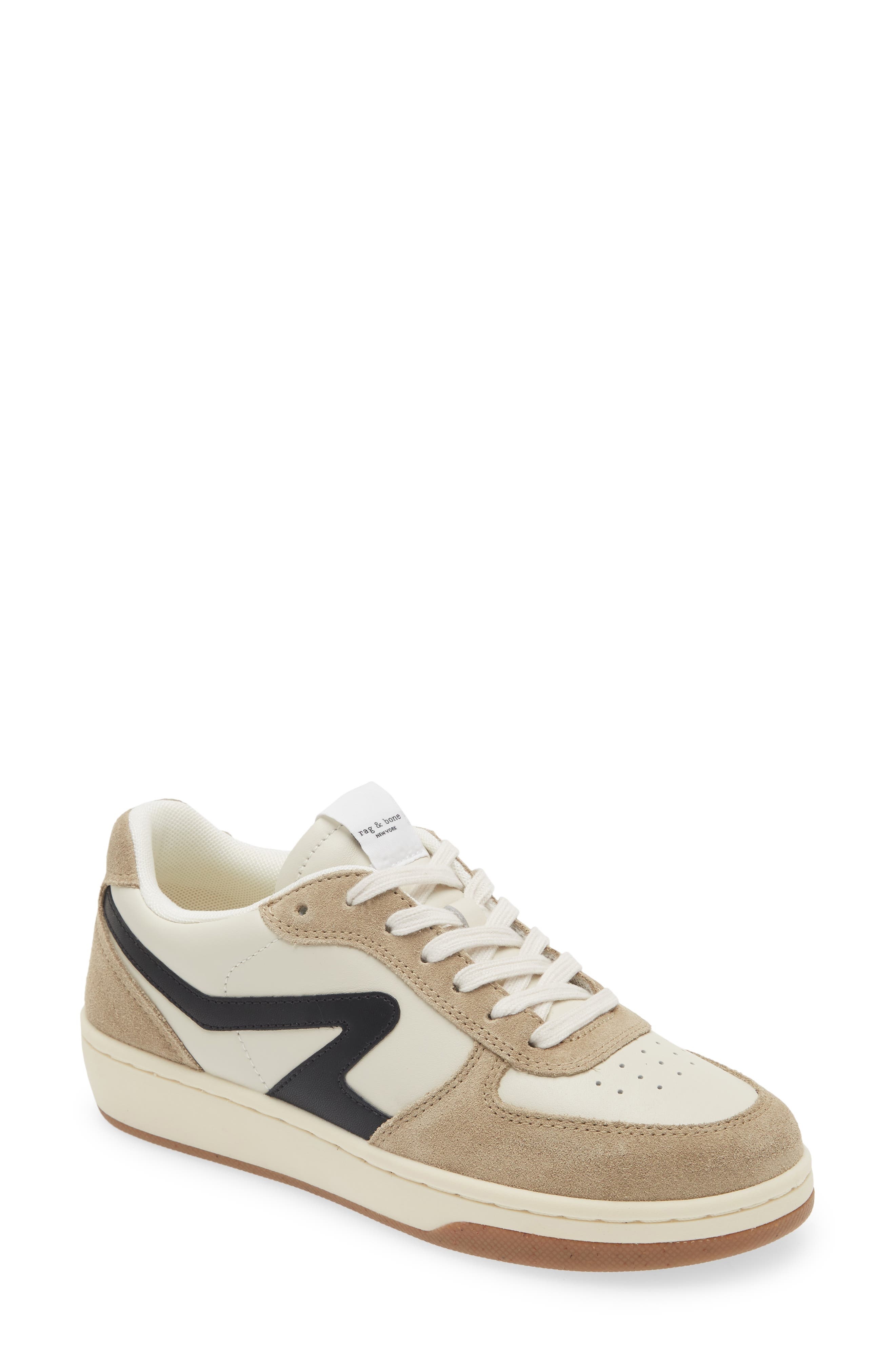 rag & bone Retro Court Sneaker in Dove/Sand at Nordstrom - 1