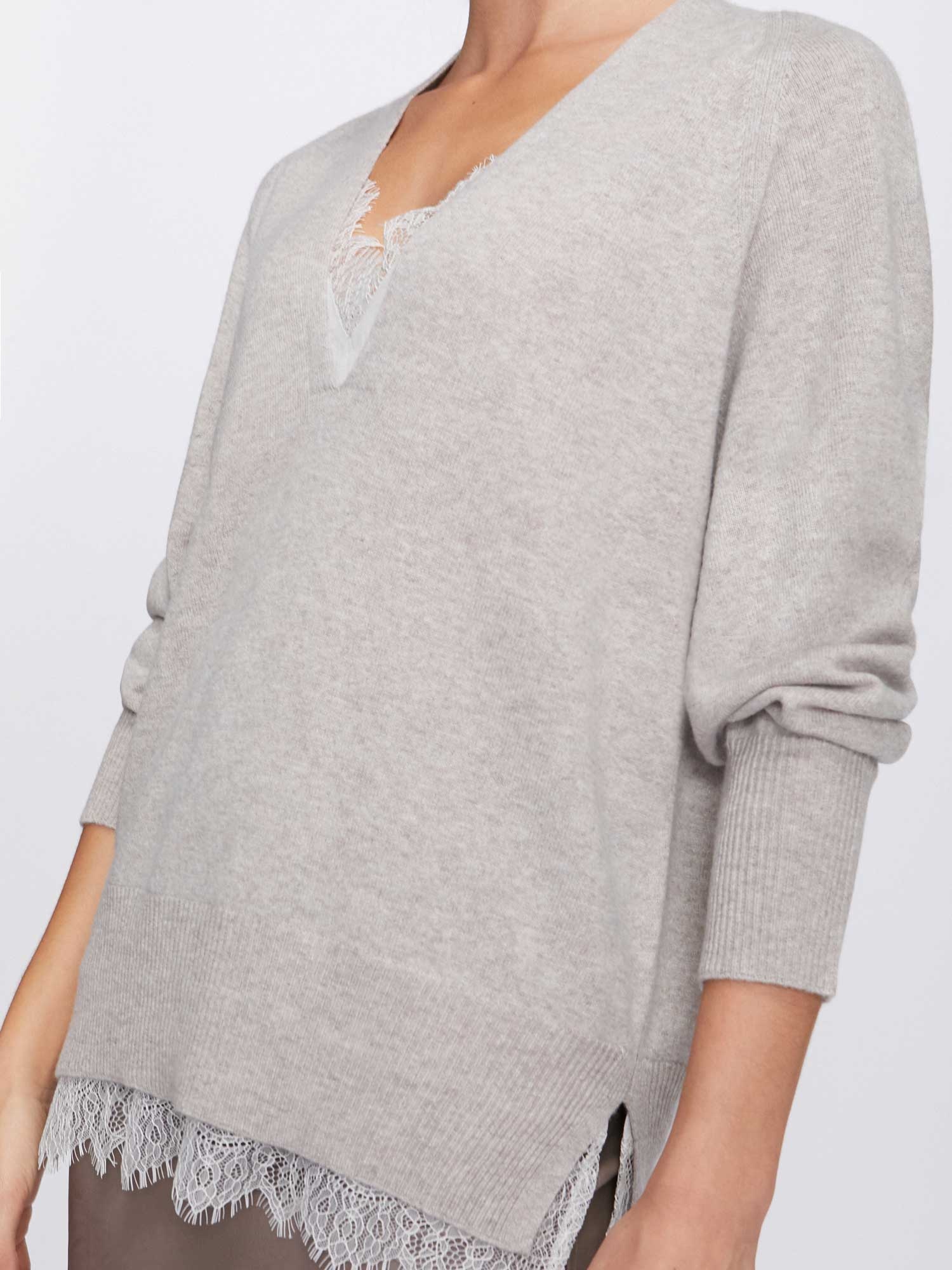 The Lace Vee Looker Pullover - 5