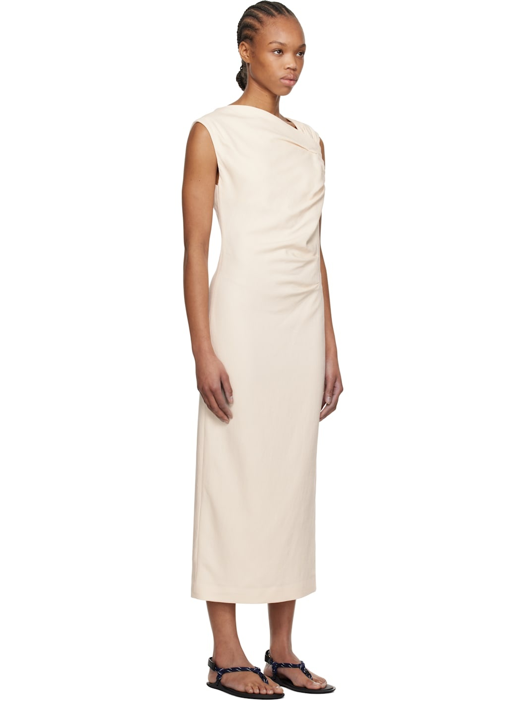Off-White Twisted Midi Dress - 2