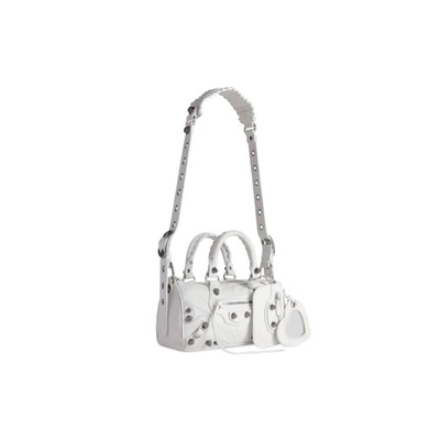 BALENCIAGA Women's Le Cagole Mini Duffle Bag in Optic White outlook