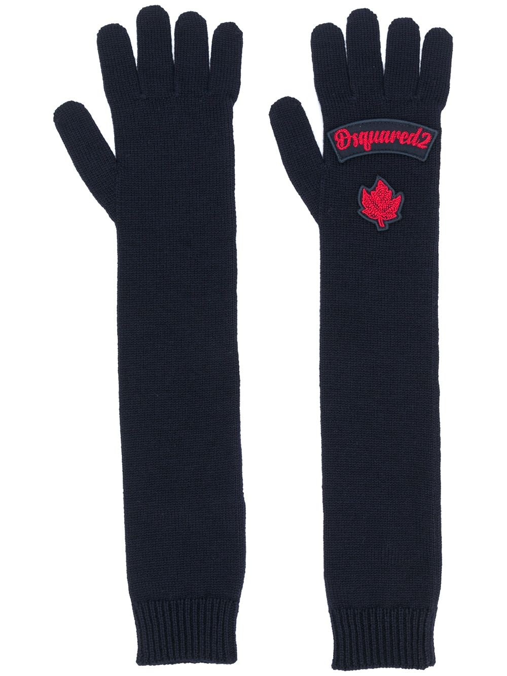 long wool gloves - 1