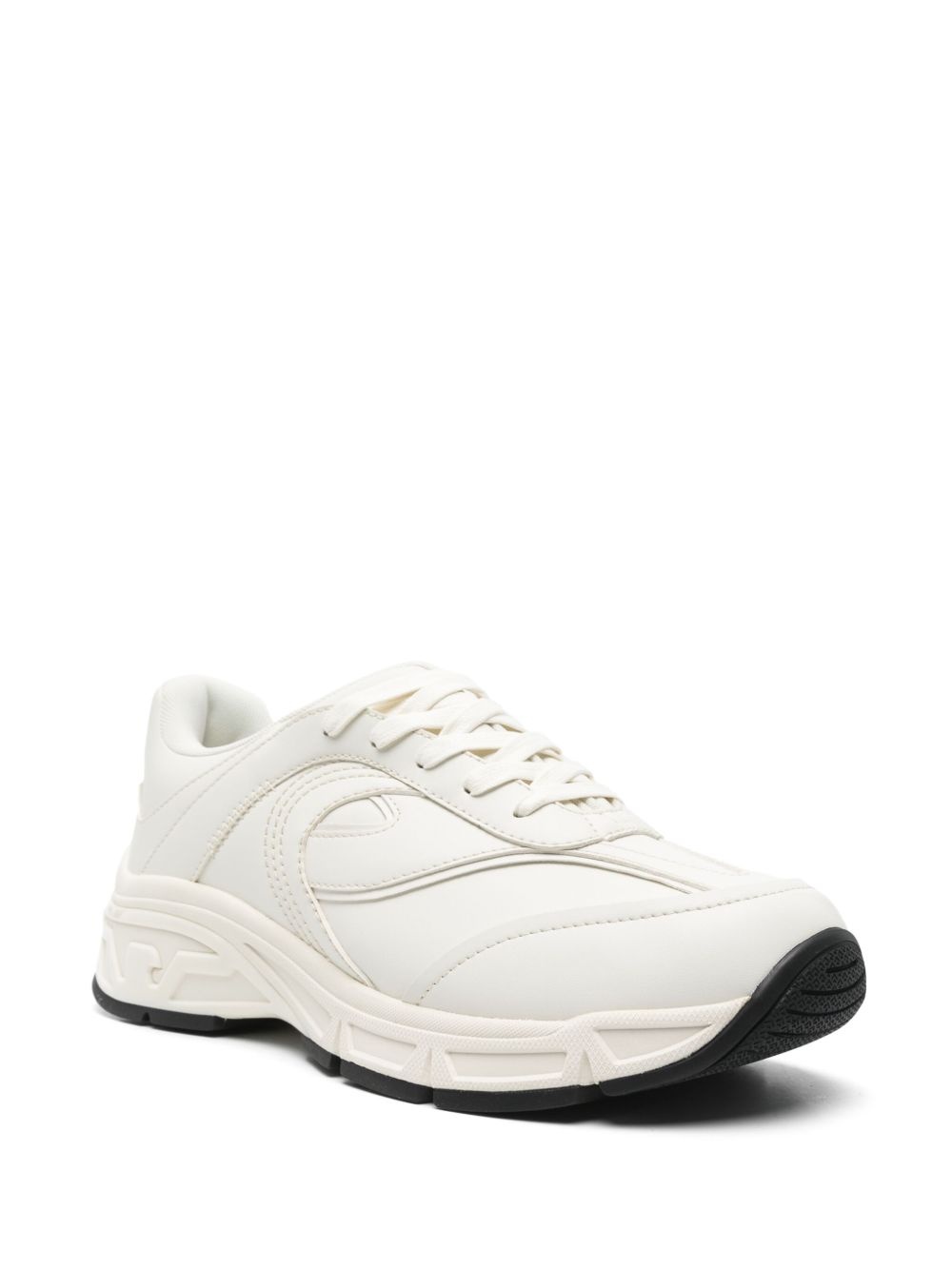 rubberised-logo sneakers - 2