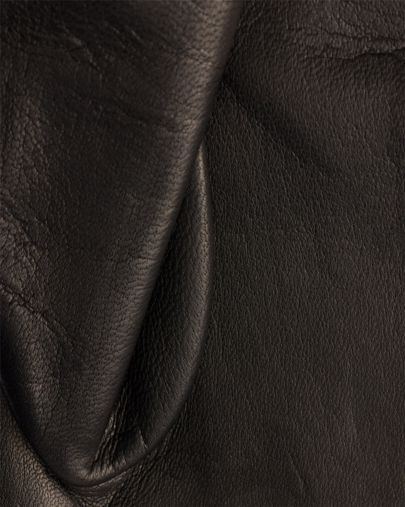 Prada Nappa leather and mélange knit gloves outlook