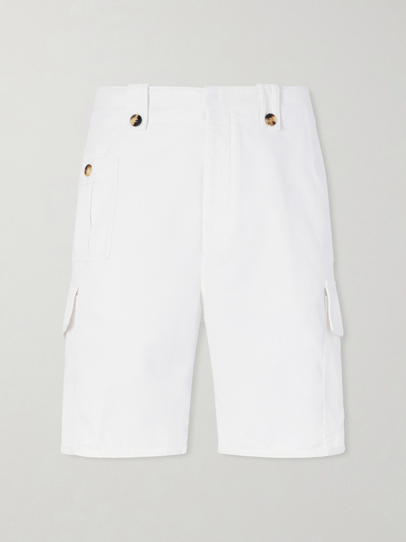 Straight-Leg Cotton-Twill Cargo Shorts 1