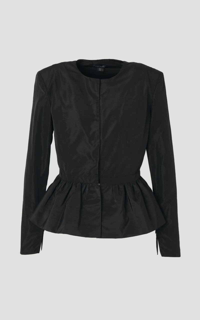 Drama Taffeta Rosette Woven Jacket 4