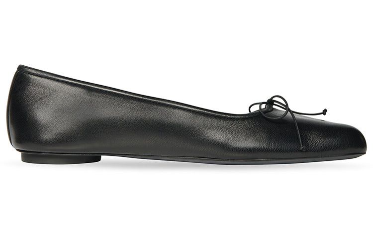 (WMNS) Balenciaga Anatomic Ballerina Shoes 'Black Shiny Soft Sheepskin' 714260WBCW01000 - 2