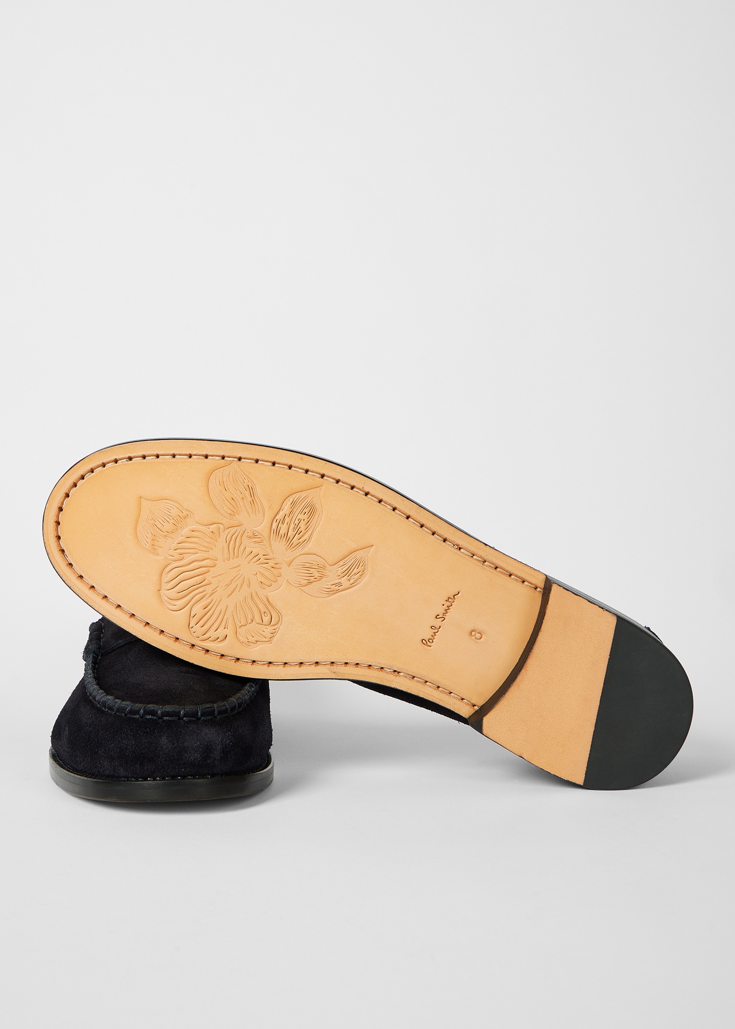Navy Suede 'Lido' Loafers - 4
