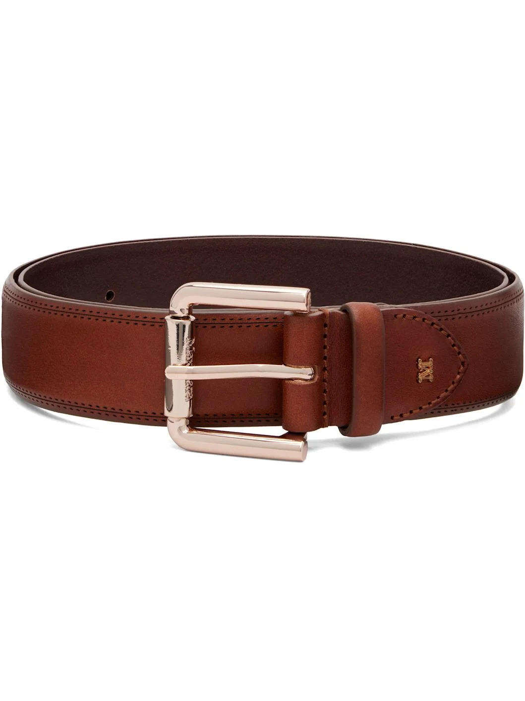 Brown Leather Belt - 1