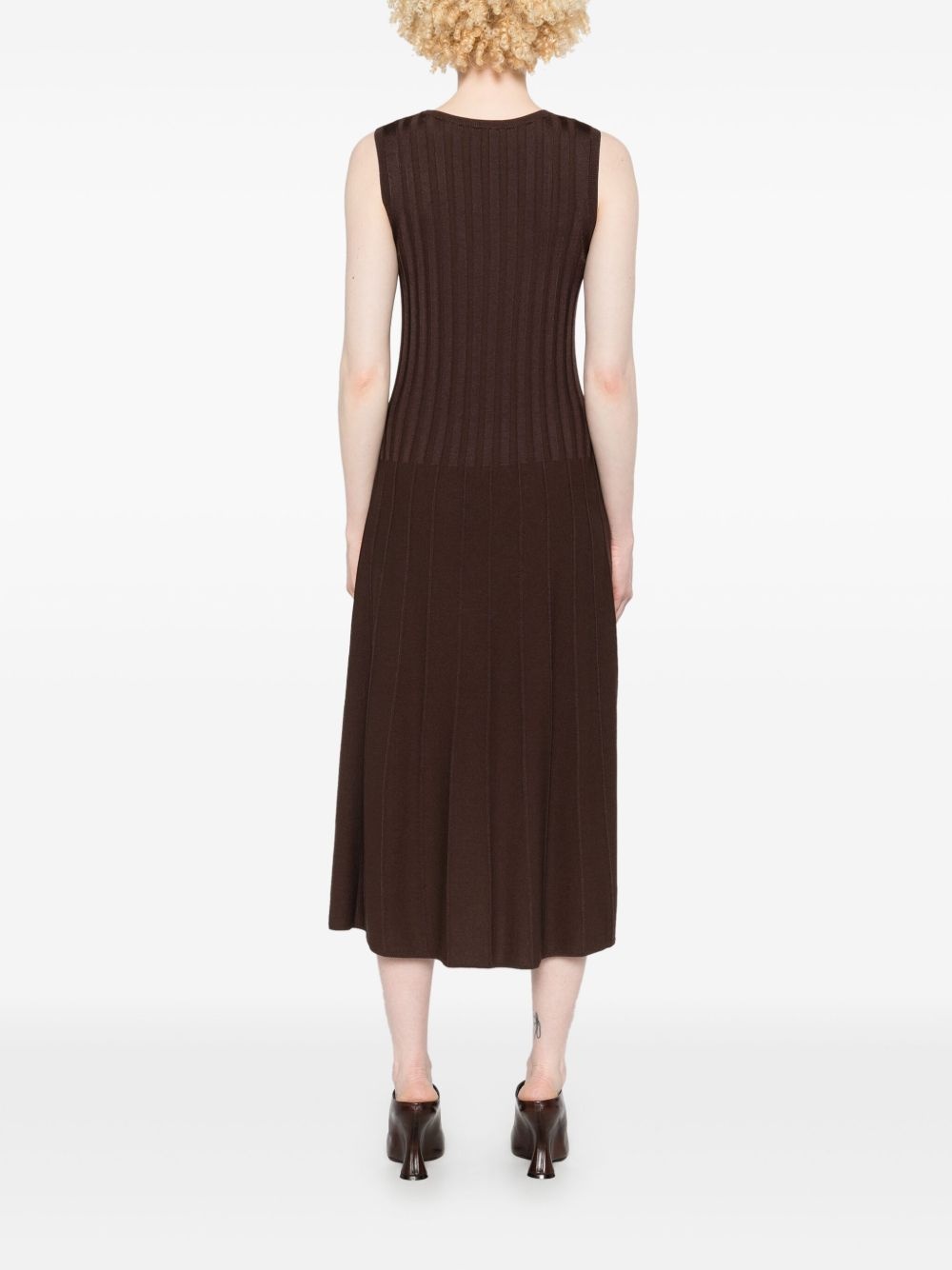 ribbed midi dress - 4