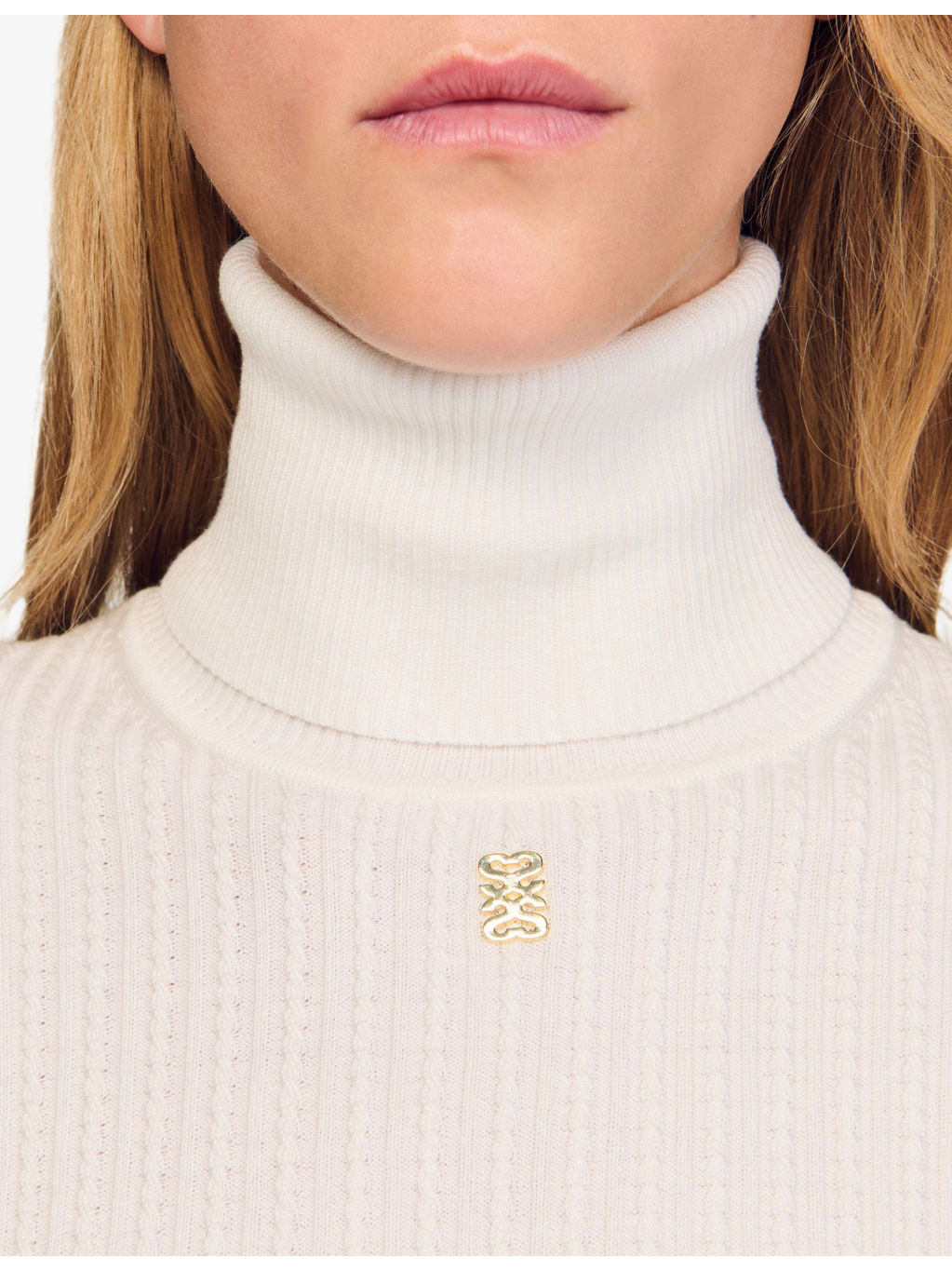 Turtleneck Long-Sleeve Wool Blend Jumper - 5
