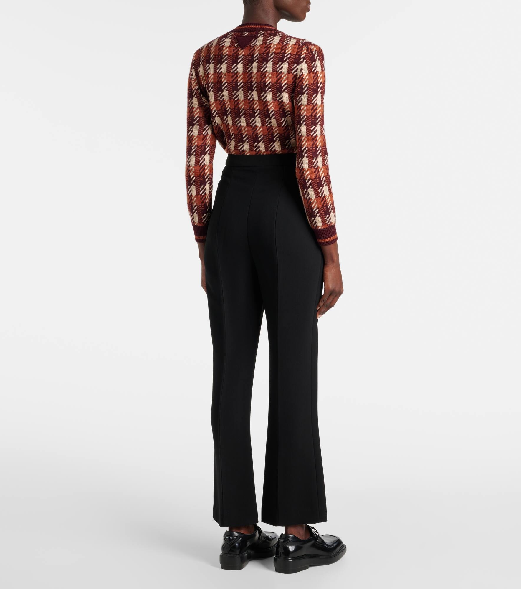 Mid-rise straight pants - 3