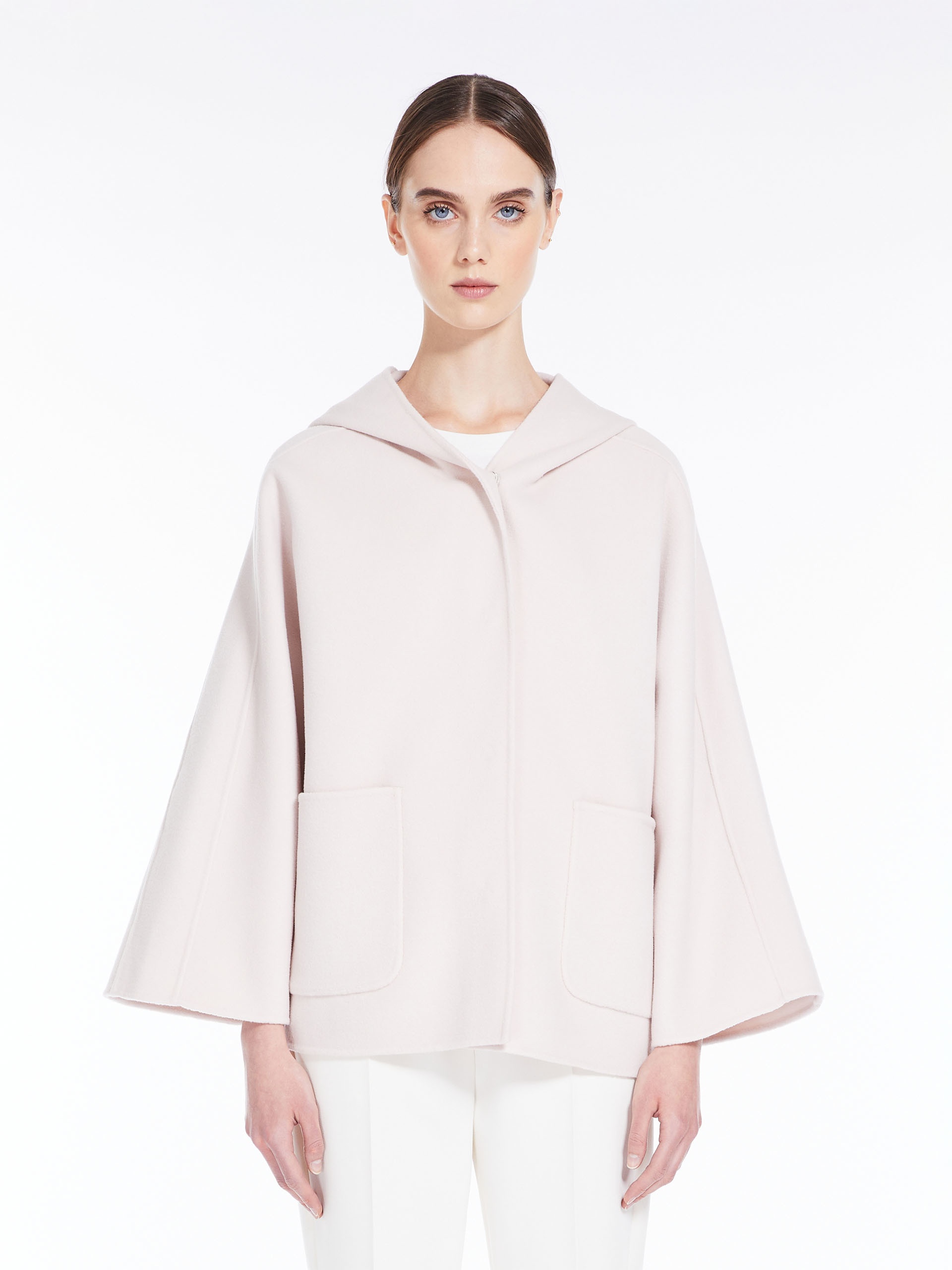 CALIGA Hooded wool cape - 3