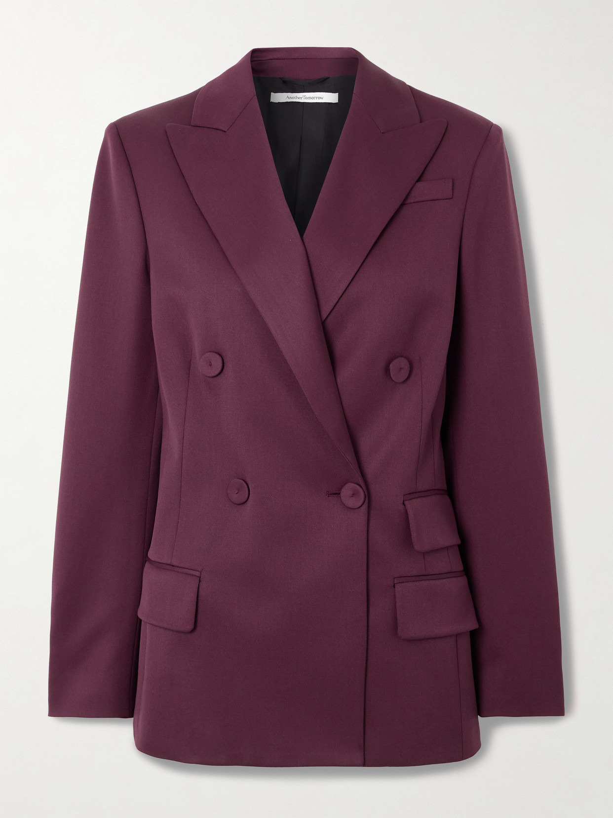 Double-breasted Wool-blend Blazer - 1